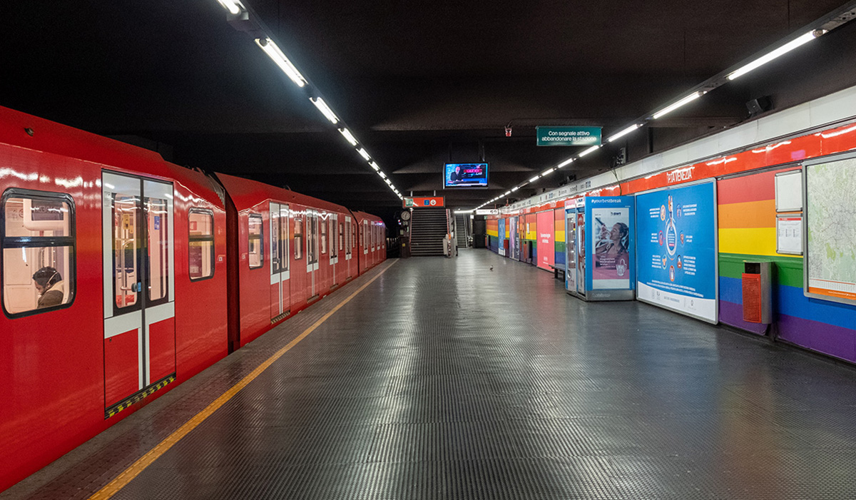 Treno metro a Milano